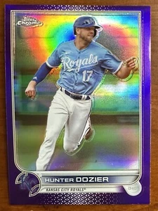 2022 Topps Chrome Update Series Purple Refractor HUNTER DOZIER #USC134 Royals - Picture 1 of 2