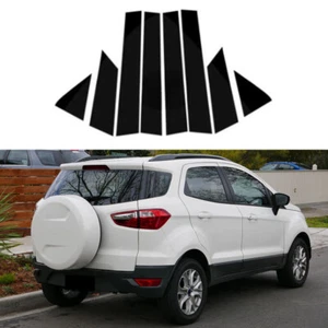 8Pcs Black Pillar Posts Door Side Cover Fit For Ford EcoSport B515 2014-2023 - Picture 1 of 14