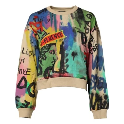 Suéter DOLCE & GABBANA Pullover Algodón Estampado Multicolor IT40/US6/S RRP 1050usd Foto 1 de 4