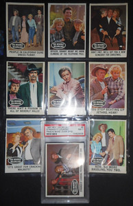 1963 BEVERLY HILLBILLIES COMPLETE (66) SET w/PSA GRADED CARDS TOPPS  *NEAR MINT*