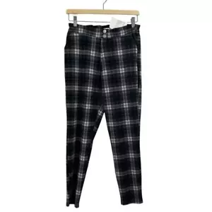 NWT Abercrombie Kids Plaid Paperbag Waist Pants Size 15/16 - Picture 1 of 6