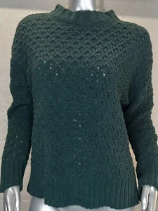 A New Day Size Small Sweater Green Crewneck Drop Shoulder Women's New  - Picture 1 of 6