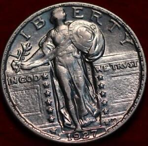 Uncirculated 1927 Philadelphia Mint Silver Standing Liberty Quarter