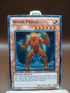 MP) YuGioh Worm Prince (1st Ed.) HA02-EN053 Super Rare Card - Picture 1 of 5