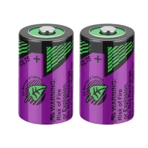 2pcs SL-350 3.6V Size 1/2 AA 1100mAh Non-rechargeable Li-ion Battery - Picture 1 of 3