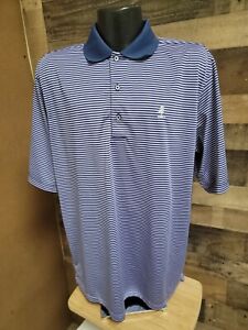 Donald Ross Mens Large Blue Purple Short Sleeve Golf ⛳ Polo Shirt ⛳