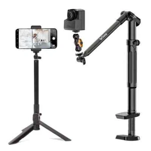 Brinno Monopied 3 en 1, Trépied Téléphone, Support à Pince avec Support Téléphone, Rotation 360° - Photo 1 sur 9