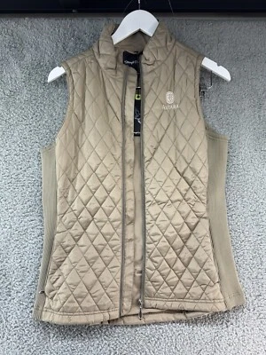 Straight Down Women's Size M Tan Zip Up Vest EUC - Image 1 of 4
