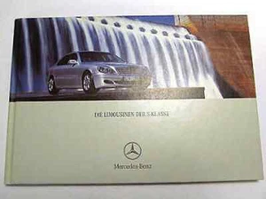 Altes Mercedes Benz Prospekt Beschreibung Buch die Limousinen der S Klasse - Picture 1 of 1