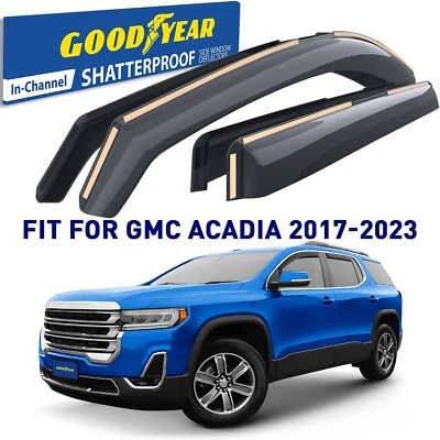 Protectores de lluvia viseras de ventilación pantalla para GMC Acadia 2017-2023 Foto 1 de 4
