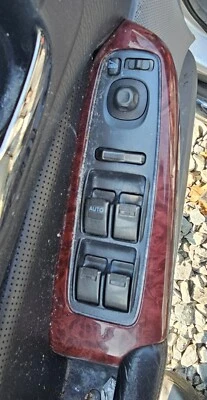 2001-2006 Acura MDX Master Window Switch Wood Grain OEM Heated Button Assembly - Image 1 of 4