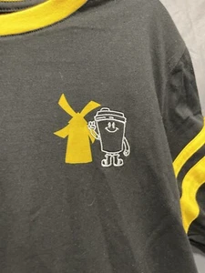 Dutch Bros t-shirt short sleeve, jersey stripe sleeves Dutch Brothers Coffee - Picture 1 of 7