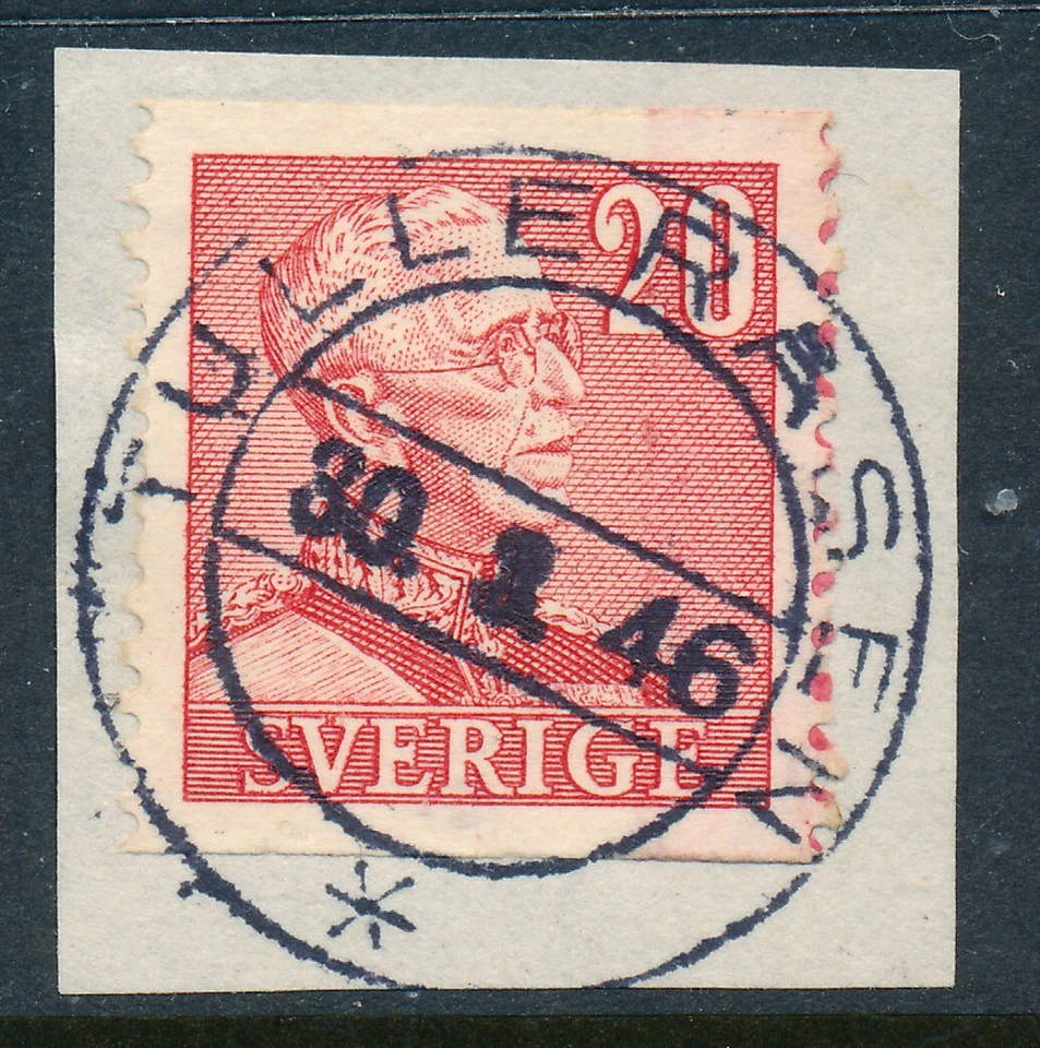 Suecia Cancelar TULLERÅSEN 30.3.46 en Facit 276A/Scott 303, matasellos LYX Foto 1 de 1