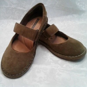 Clarks Collection Tamitha Aster Suede Brown Olive Mary Jane Size 6 ExcellentCond - Picture 1 of 10