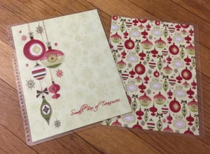 Juego de 4 cubiertas frontales/traseras personalizadas adornos de Navidad con planificador Erin Condren - Imagen 1 de 3