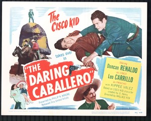 Daring Caballero 11"x14" Title  Lobby Card #1 Duncan Renaldo Cisco Kid