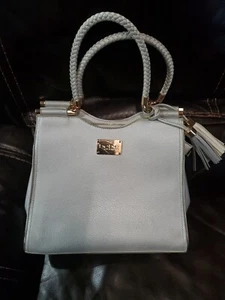 BeBe Los Angeles Blush Medium Natalie Satchel 12.5" L X 5.5" W X 10.5" H - Picture 1 of 5
