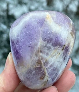 Banded Amethyst Palm Stone Protection Intuition Balance 29856E - Picture 1 of 7