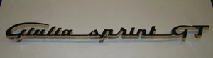 ALFA ROMEO GIULIA SPRINT GT Metal chromium script 250 mm. Lenght - Picture 1 of 1