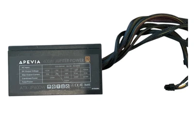 FUENTE DE ALIMENTACIÓN APEVIA 600W JUPITER - 80 Plus Bronce - ATX-JP600W SIN PROBAR Foto 1 de 4