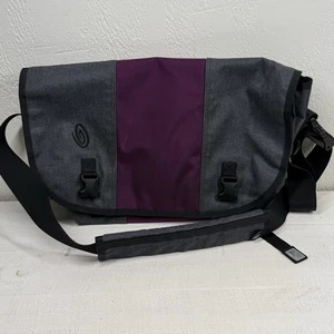 Timbuk2 Men's Classic Messenger Bag Purple Gray Laptop Shoulder Strap - Picture 1 of 10