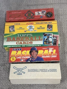 Lot of 5 Baseball Sealed Complete Sets 1988 1989 1990 1992 Topps Fleer Donruss - Bild 1 von 3