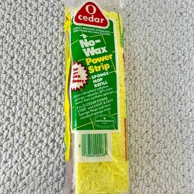 Repuesto de fregona de esponja O-Cedar sin cera 1983 NUEVO descontinuado nuevo sellado Foto 1 de 3