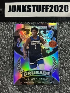 2020-21 Crusade Anthony Edwards Silver Prizm Chronicles RC #528 Rookie - Picture 1 of 4
