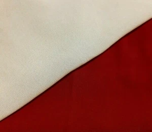 VISCOSE CHIFFON FABRIC BEIGE AND BURGUNDY - SOLD BY THE METRE - Picture 1 of 11