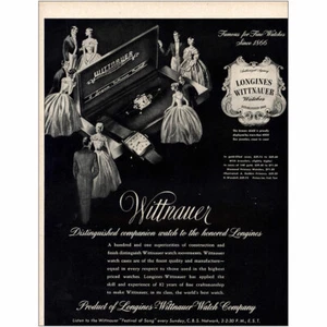1948 Longines Wittnauer Watch: Distinguished Companion Vintage Print Ad - Picture 1 of 1