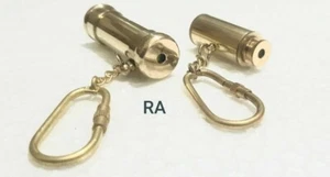 Set Of 2 Vintage Brass kaleidoscope & telescope Key Chain Good Collectible Gift - Picture 1 of 6
