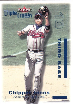 2001 Fleer Triple Crown Chipper Jones платиновая фольга /36 💎 - Изображение 1 из 2