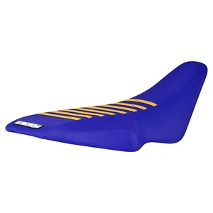 2006-2012 Suzuki LTR 450/ LTR450 gripper seat cover all BLUE w/ YELLOW rib #194 - Picture 1 of 5