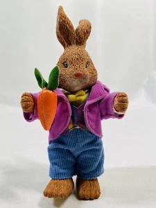 Russ Berrie Old World Heritage Mr. Easter Bunny Peter Rabbit Resin Figure - Picture 1 of 5