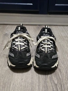 Zapatillas deportivas negras con cordones Skechers D'Lites para mujer talla 9 - Imagen 1 de 9