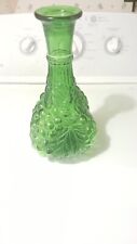 Imperial USA 70’s Green Glass VINTAGE Handcrafted Decanter no stopper