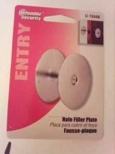 Defender Security Hole Cover Plate, 2-5/8" Satin Nickel U10446 - Picture 1 of 2