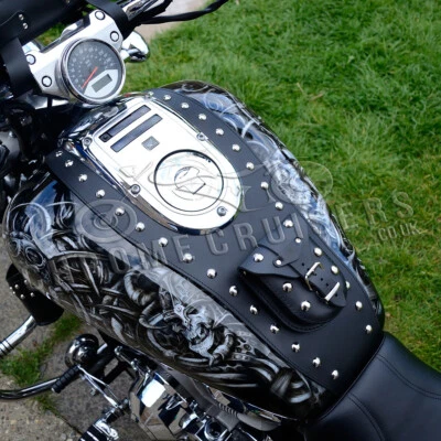 HONDA VTX1800 PERSONALIZADO (02-08) TACHONADO TANQUE CHAP / PANEL / SUJETADOR / ALMOHADILLA Foto 1 de 4