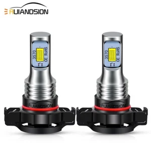 2pcs H16 5202 9009 CSP LED CANBUS Fog Light DRL Bulb White 1500Lm - Picture 1 of 9