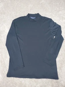 Polo Golf Ralph Lauren Mens Mock Neck Shirt Size XL Black Long Sleeve - Picture 1 of 5