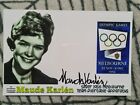 Maude Karlen (SWE) Gymnastik 2.OS 1956 Melbourne Orginal Signiertes Foto