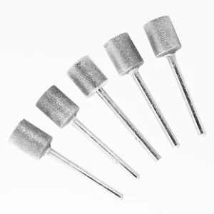 5pcs 10mm Diamond Grit Burr Grinder For Rotary Metal Drill Bit Set Bur Tool - Bild 1 von 4