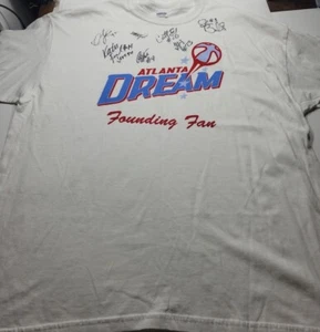 Atlanta Dream WNBA 2008 handsigniertes Gründer Fan Shirt Basketball Damen 2XL - Bild 1 von 14