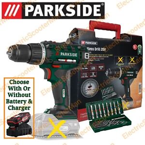 Parkside 20V Cordless Drill Driver Set - Optional For 2Ah Battery and Charger