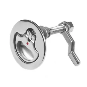 Boat Cam Latch Stainless Steel Marine Flush Hatch Pull Lift with Back Plate AO - Picture 1 of 9