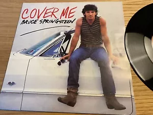 BRUCE SPRINGSTEEN "COVER ME / JERSEY GIRL" 1984 DUTCH PRESSED SINGLE CBS RECORDS - Picture 1 of 12