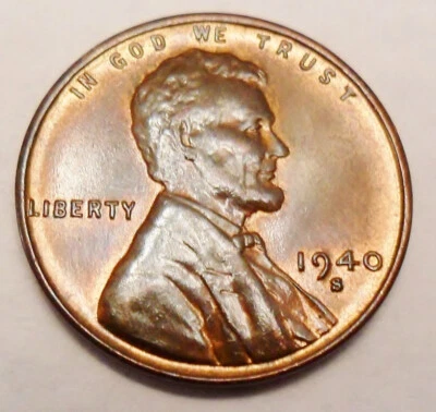 1940 S Lincoln Wheat Cent / Penny  AVE CIRCULATED  **FREE SHIPPING** - Image 1 of 2