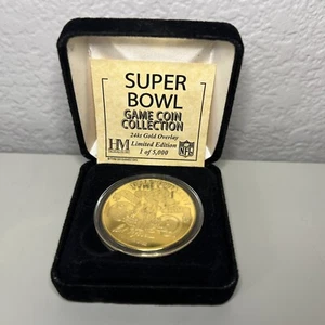 Super Bowl XXXVI 36 Game Coin Collection 24kt Gold Overlay LE 5000 Patriots Rams - Picture 1 of 9