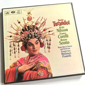 Puccini Turandot Nilsson Corelli Scotto HMV SAN 159-61 3 LP Box SET - Picture 1 of 10