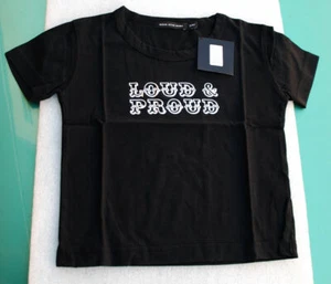 CAMISETA ROCK STAR BABY RSB NIÑOS PLATA "LOUD & ORGULLOS" NEGRA PARA 2-4 J 01-12 - Imagen 1 de 1